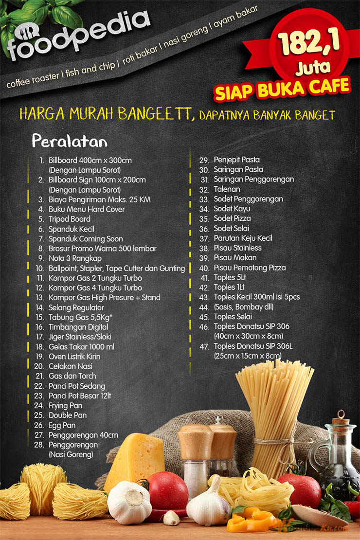 Franchise Peluang Usaha Cafe Foodpedia By Pasta Kangen