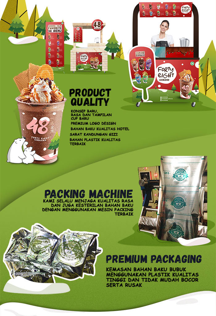 Franchise Peluang Usaha Forty Eight Ice Blend Product Quality