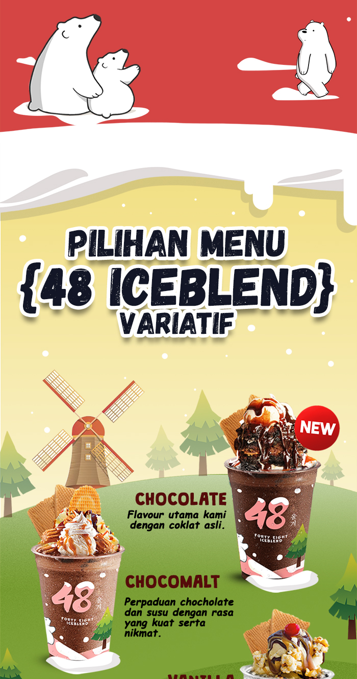 Franchise Peluang Usaha Forty Eight Ice Blend Pilihan Menu