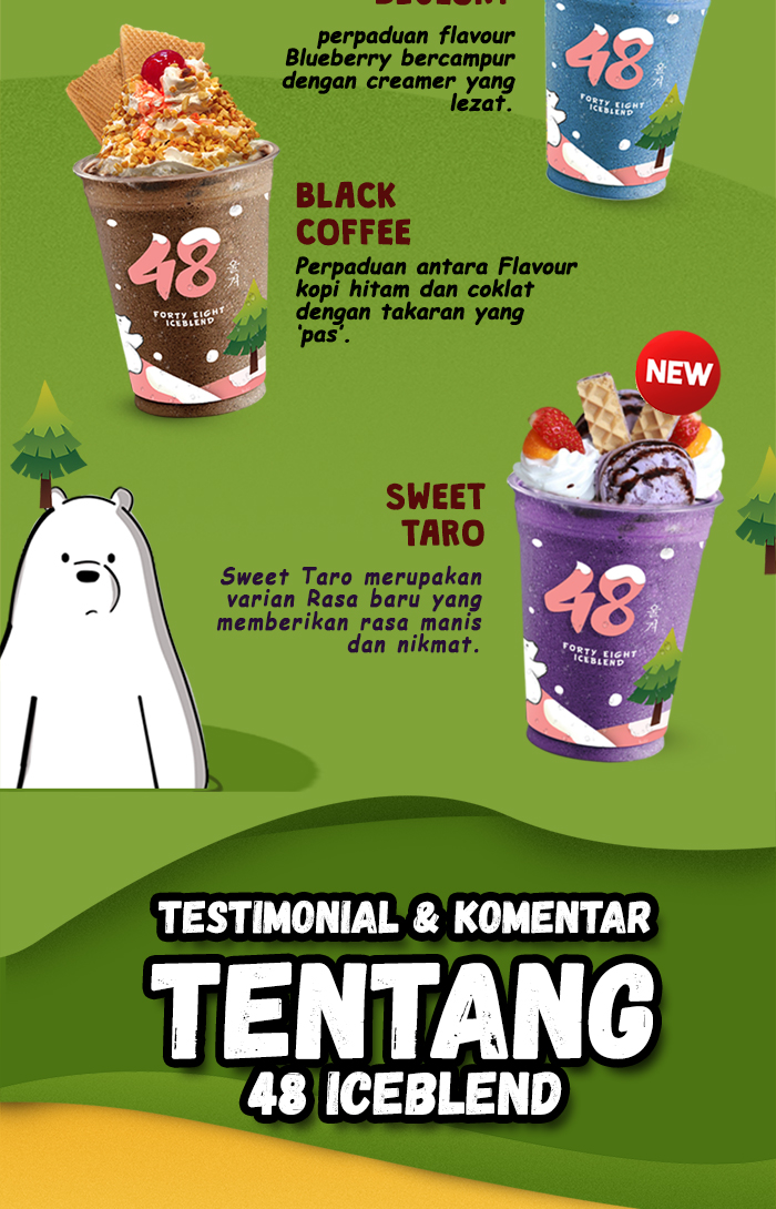 Franchise Peluang Usaha Forty Eight Ice Blend Pilihan Menu