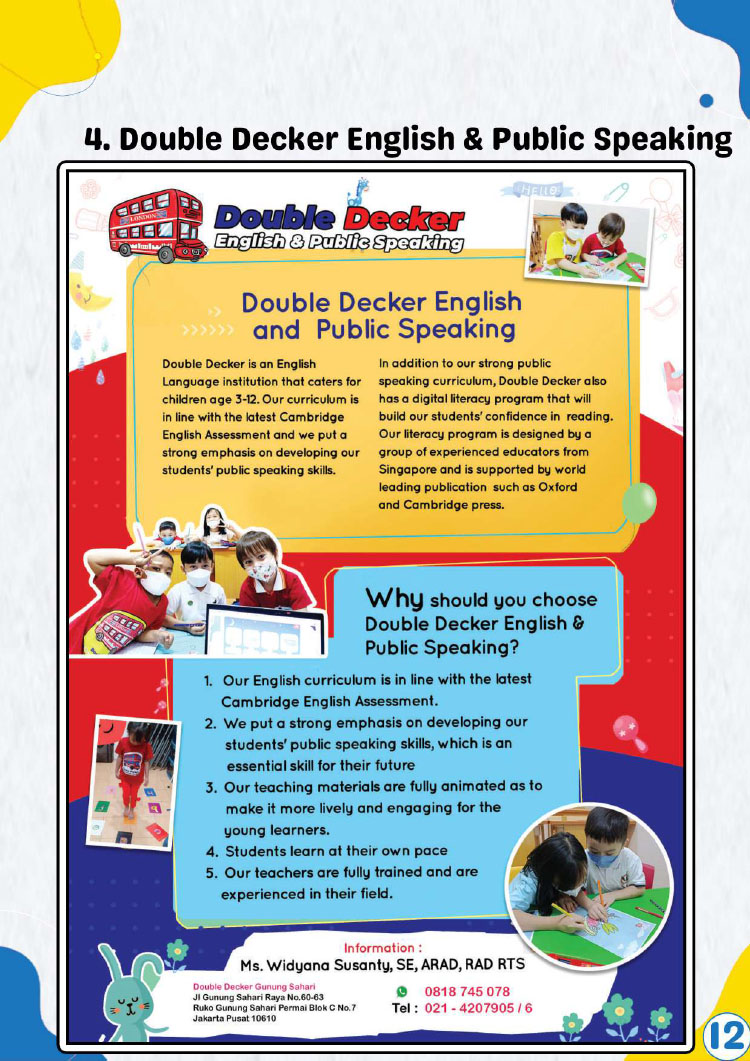 Kemitraan Kursus Mitra Indonesia Cerdas ~ Double Decker English