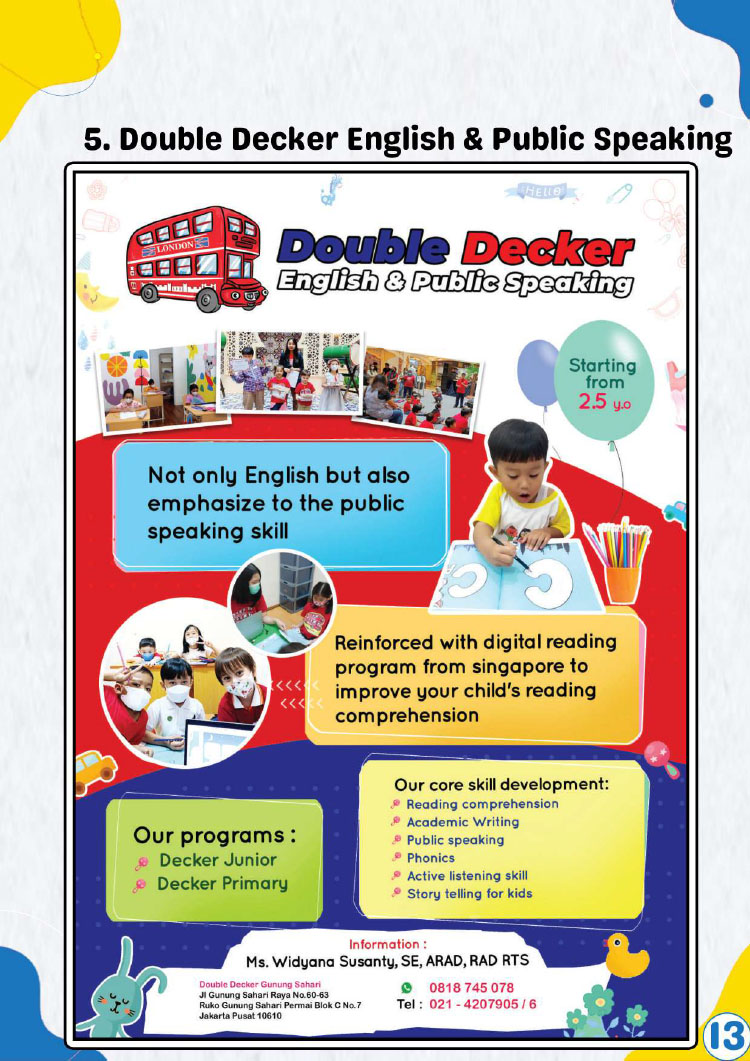 Kemitraan Kursus Mitra Indonesia Cerdas ~ Double Decker English