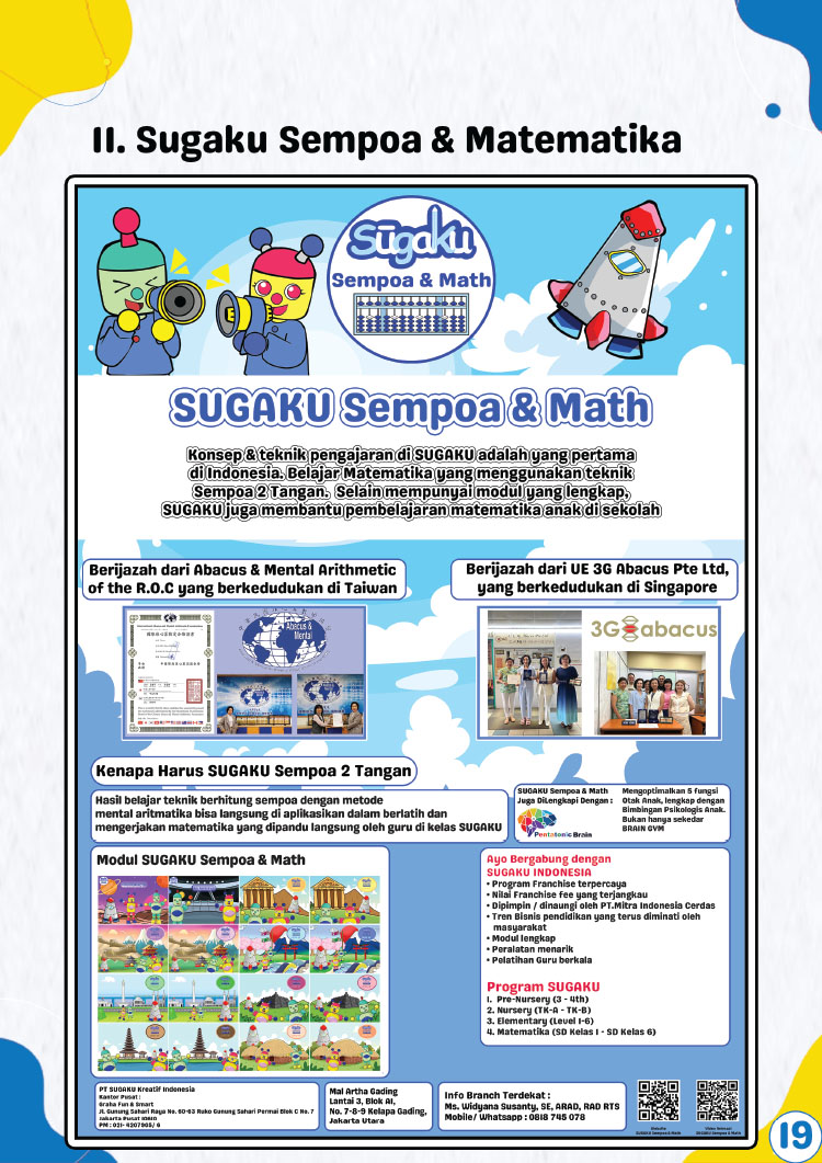 Kemitraan Kursus Mitra Indonesia Cerdas ~ Sugaku Sempoa & Matematika