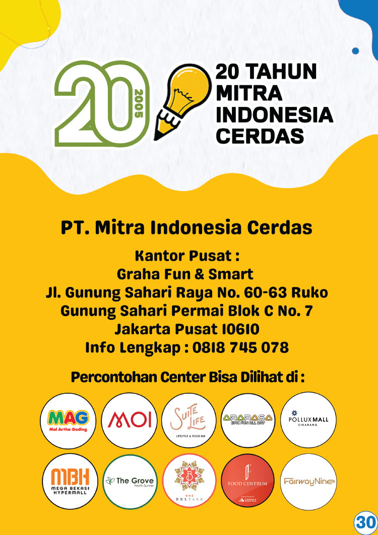 Kemitraan / Peluang Bisnis Kursus Anak Fun Smart Education Center
