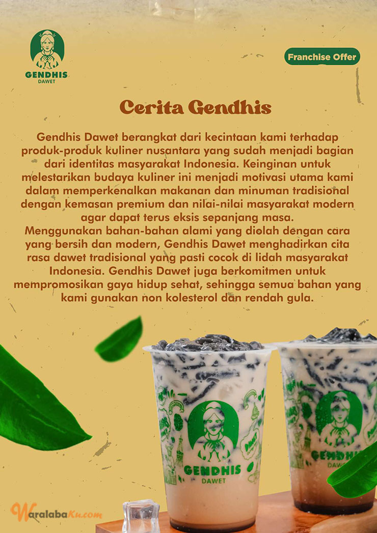 Franchise Peluang Usaha Minuman Tradisional | Gendhis Dawet