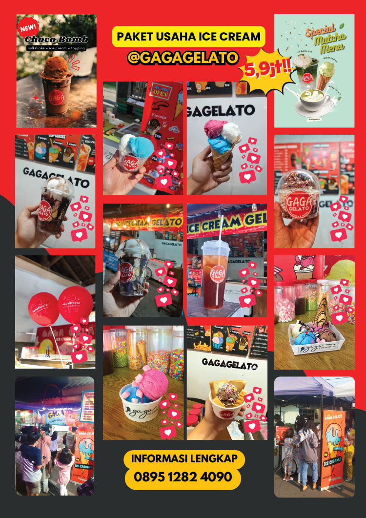 Kemitraan Peluang Bisnis Es Krim Gaga Gelato