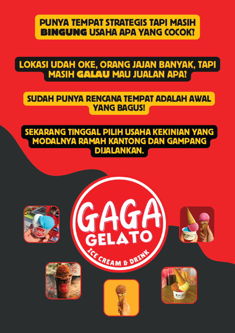Kemitraan Peluang Bisnis Es Krim Gaga Gelato