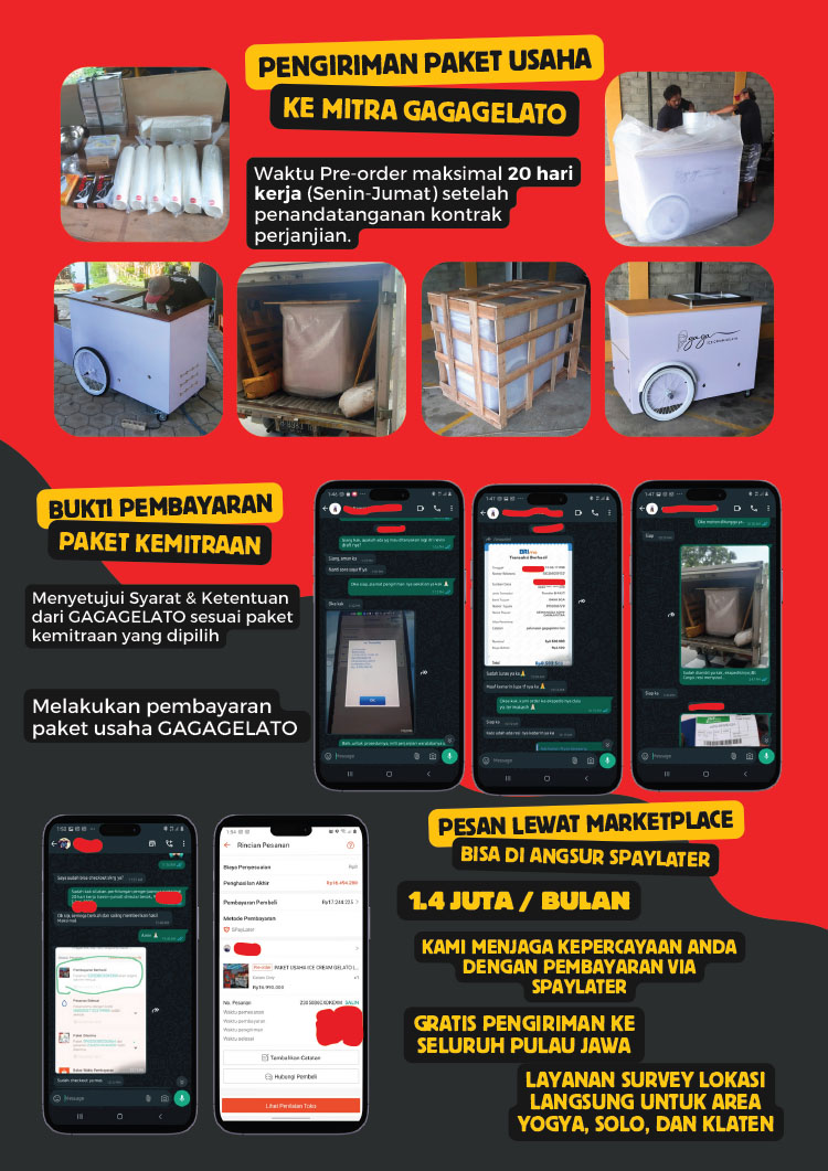 Kemitraan Peluang Bisnis Es Krim Gaga Gelato