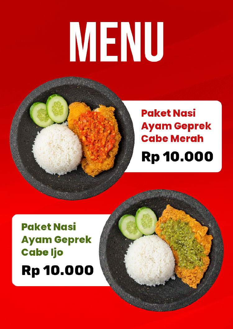 Kemitraan / Peluang Bisnis Ayam Geprek Murah Modal Kecil Koalisi GMP