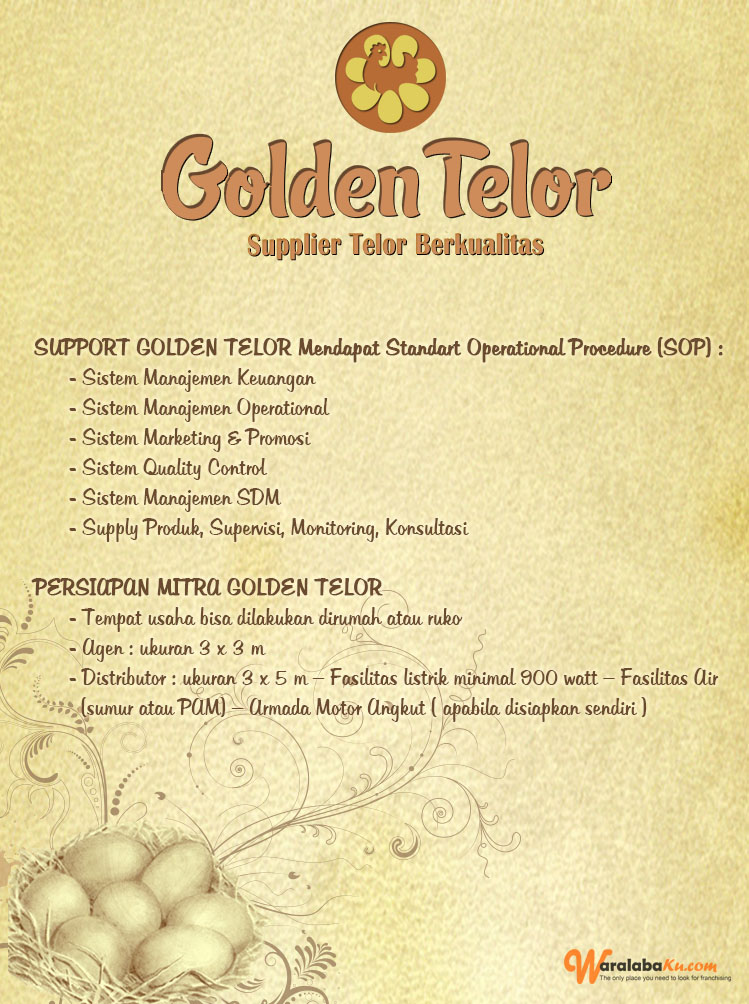 Franchise Peluang Usaha GOLDEN TELOR