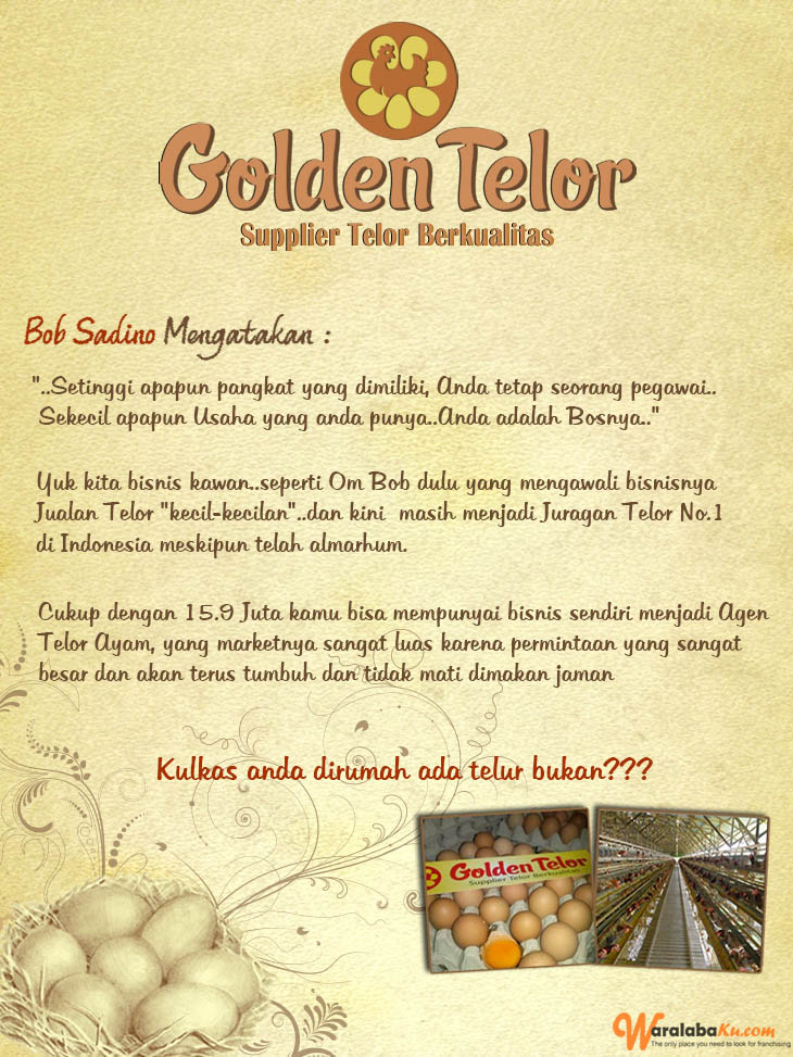 Franchise Peluang Usaha GOLDEN TELOR