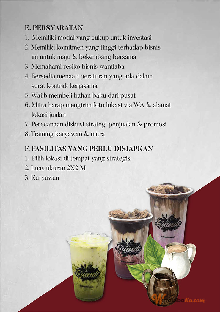 Peluang Usaha Minuman Grande Tropical