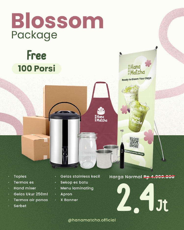 Kemitraan / Peluang Bisnis Matcha Kekinian Modal Kecil Hana Matcha