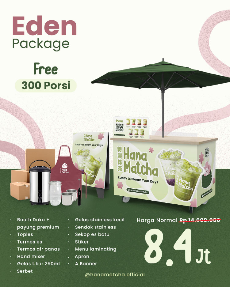 Kemitraan / Peluang Bisnis Matcha Kekinian Modal Kecil Hana Matcha