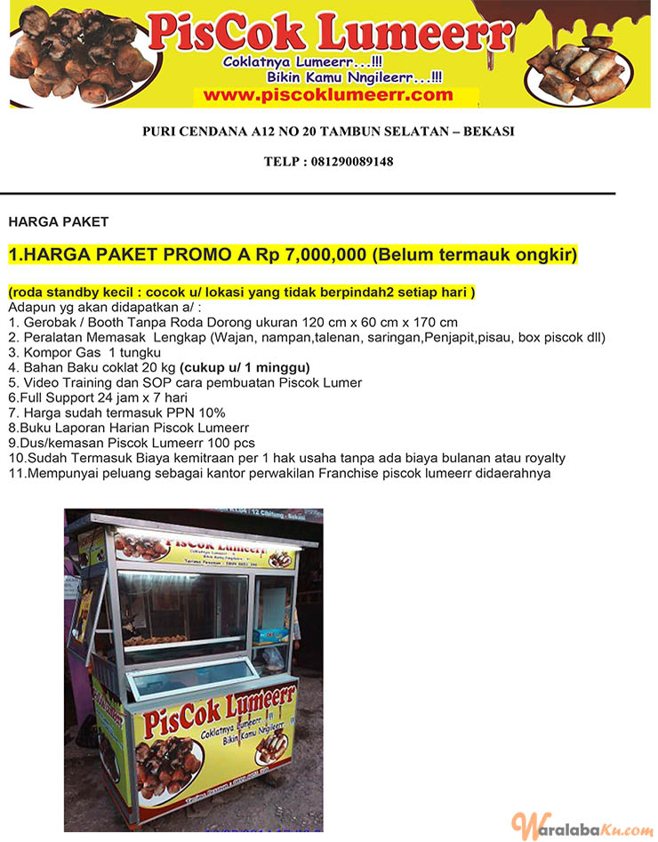 Franchise Piscok Lumeerr | Peluang Bisnis Makanan ...