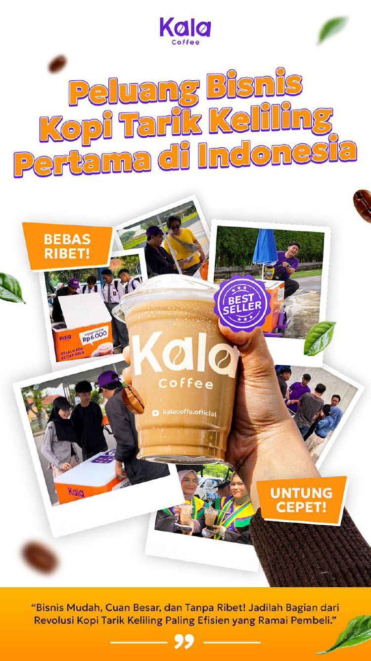 Kemitraan Peluang Bisnis Kopi Keliling Gerobak Sepeda Listrik Kala Coffee
