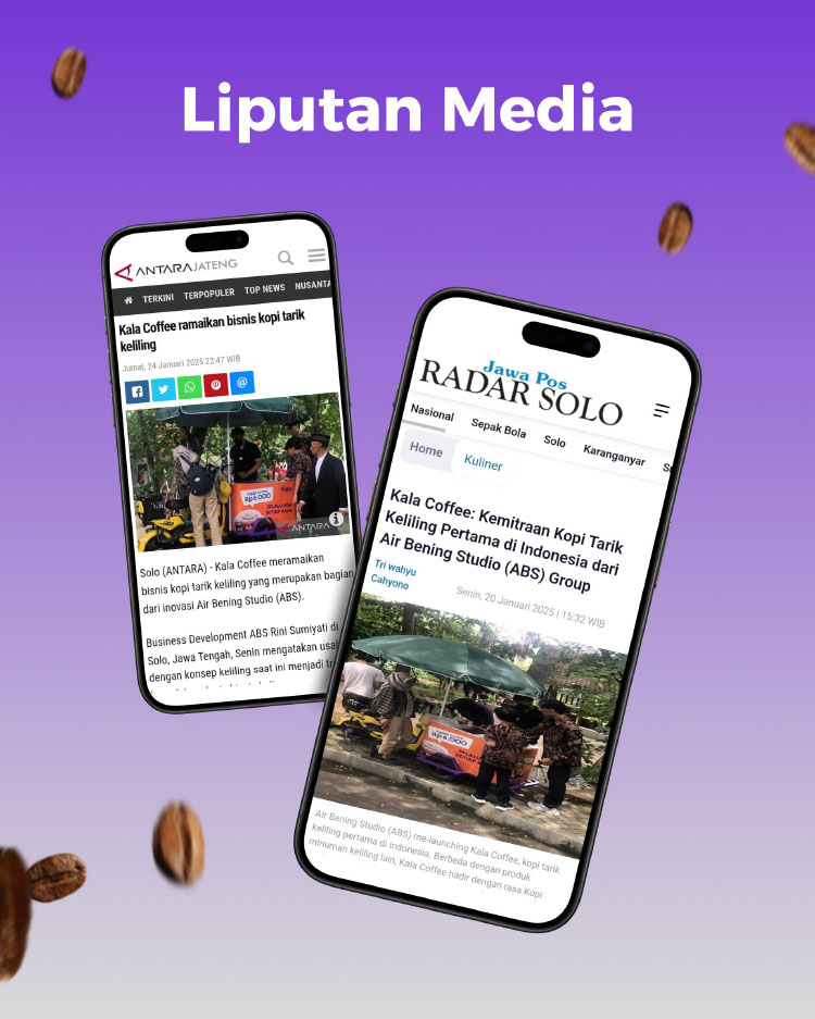 Kemitraan Peluang Bisnis Kopi Keliling Gerobak Sepeda Listrik Kala Coffee