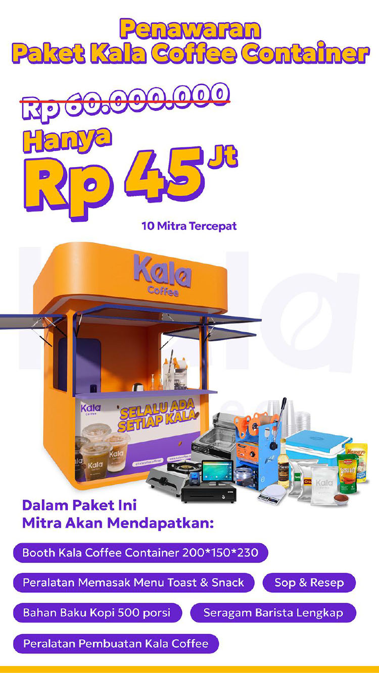 Kemitraan Peluang Bisnis Kopi Keliling Gerobak Sepeda Listrik Kala Coffee
