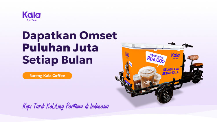 Kemitraan Peluang Bisnis Kopi Keliling Gerobak Sepeda Listrik Kala Coffee