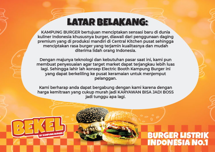 Kemitraan / Peluang Bisnis Burger Keliling Gerobak Listrik Bekel by Kampung Burger