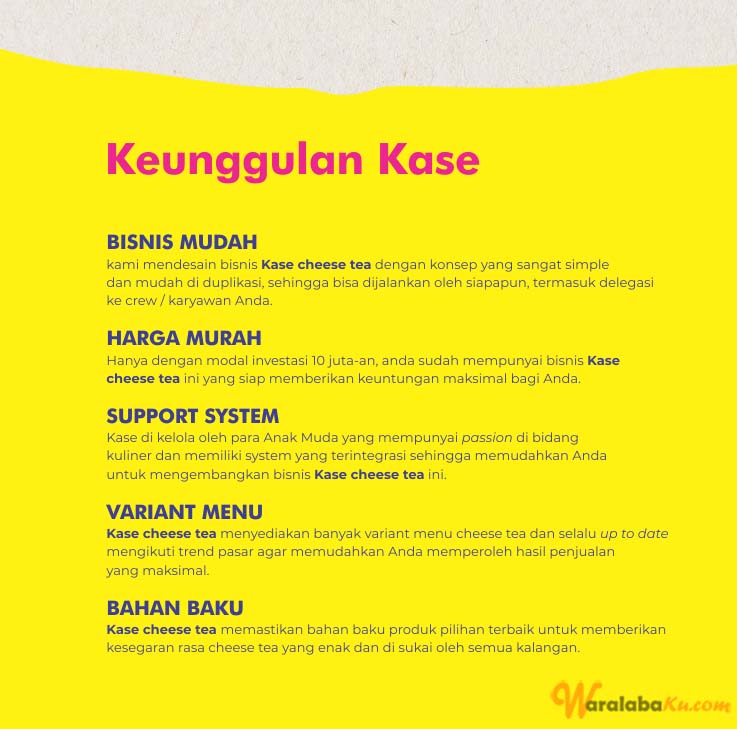 Franchise Peluang Usaha Minuman Teh - Kase Cheese Tea