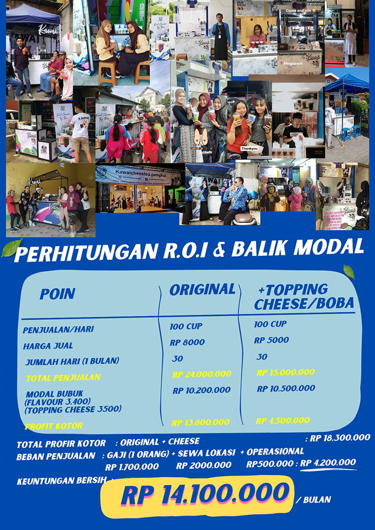 Kemitraan / Peluang Bisnis Minuman Teh Keju Taiwan Kawai Kemitraan / Peluang Bisnis Minuman Teh Keju Taiwan Kawai