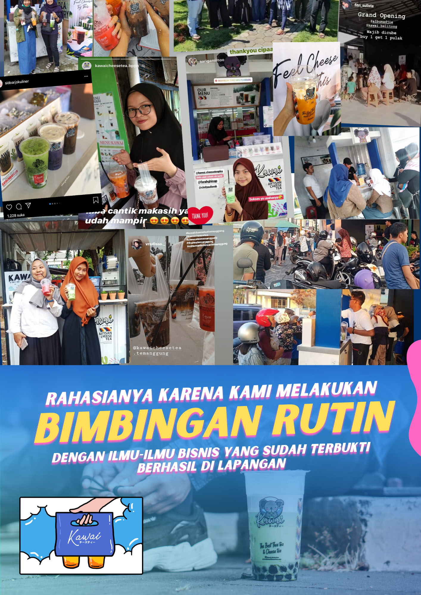 Kemitraan / Peluang Bisnis Minuman Teh Keju Taiwan Kawai Kemitraan / Peluang Bisnis Minuman Teh Keju Taiwan Kawai