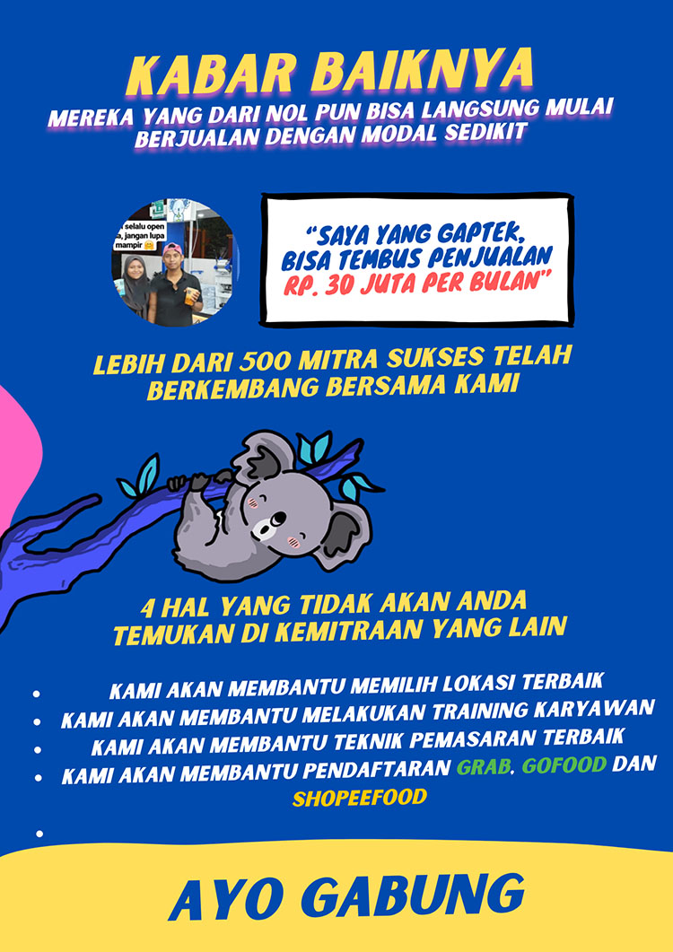 Kemitraan / Peluang Bisnis Minuman Teh Keju Taiwan Kawai Kemitraan / Peluang Bisnis Minuman Teh Keju Taiwan Kawai
