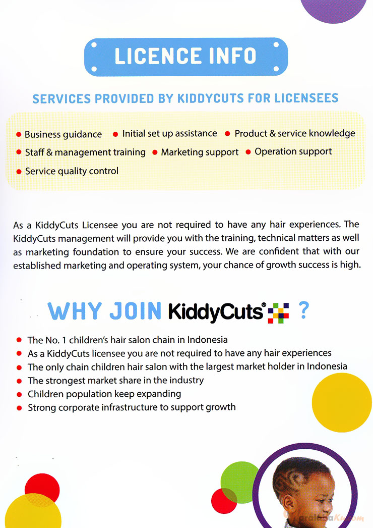 Franchise Kiddy Cuts ~ Peluang Bisnis Salon Anak