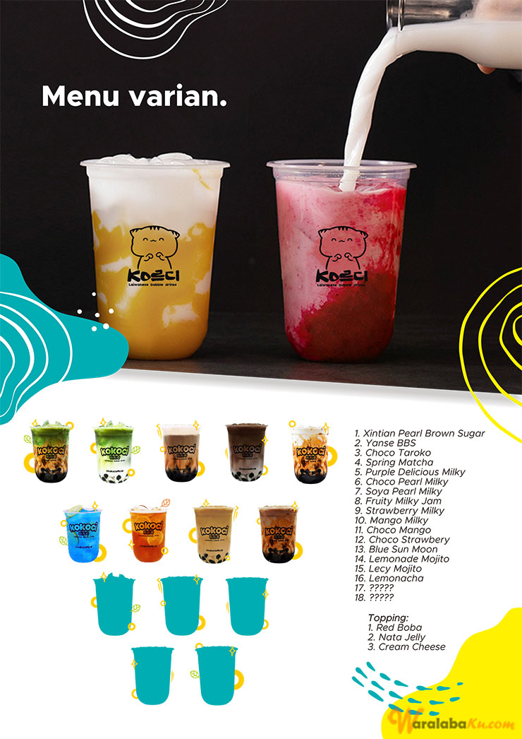 Franchise Peluang Usaha Minuman Kokoci Bubble Drink - Kokoci Taiwanesse Boba