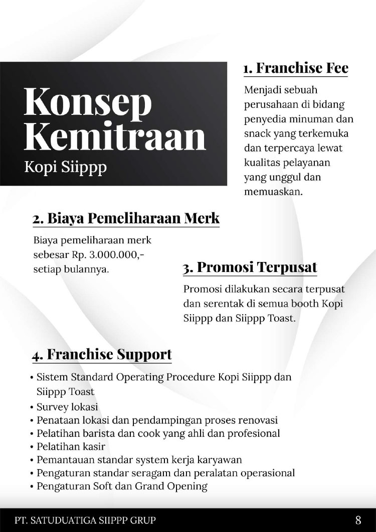 Kemitraan / Peluang Bisnis Cafe Murah, Toast, Mie, Snack, Kopi Siippp