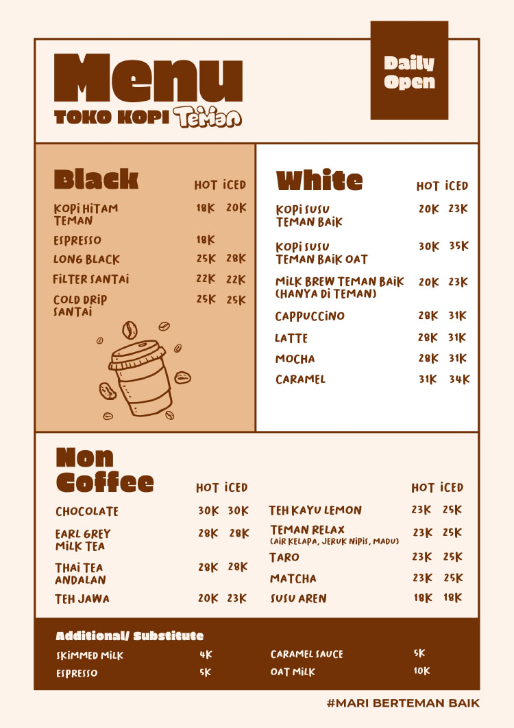 Kemitraan / Peluang Bisnis Autopilot Toko Kopi Teman Coffee To Go