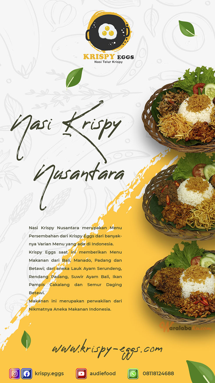 Franchise Peluang Usaha Makanan Nasi Krispy Nusantara | Krispy Eggs