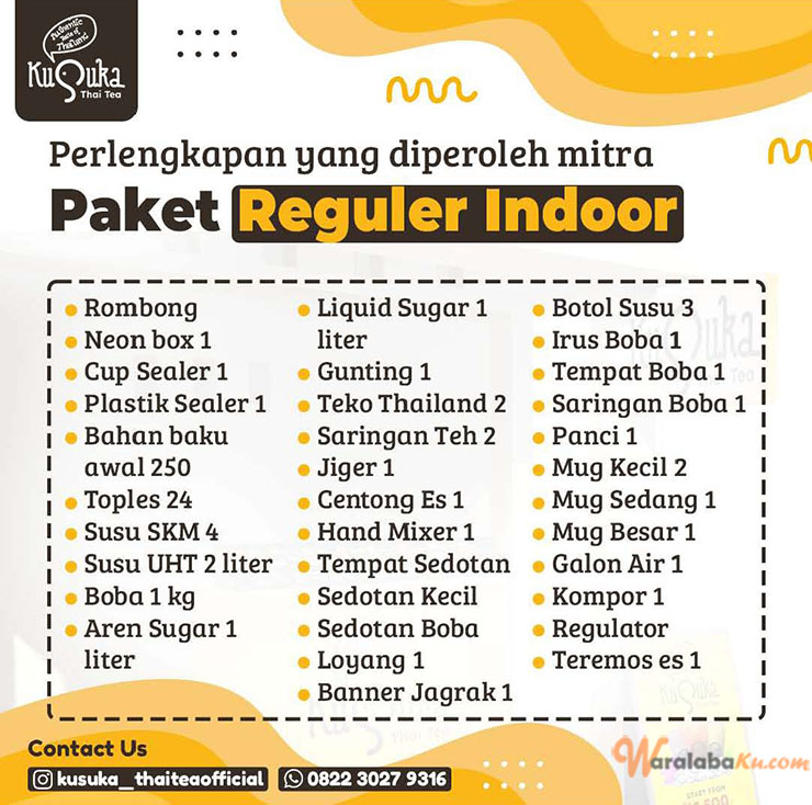 Franchise Peluang Usaha Minuman Teh | Kusuka Thai Tea