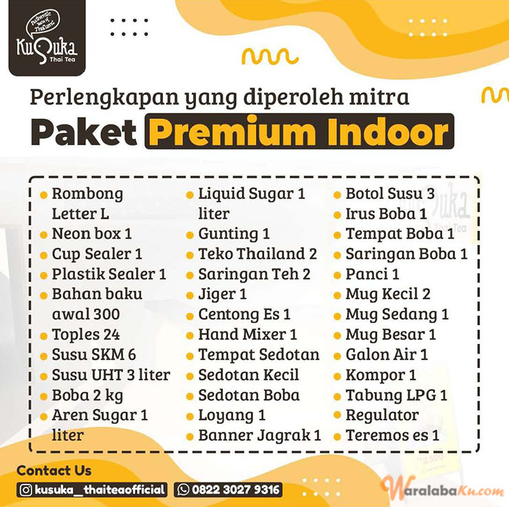 Franchise Peluang Usaha Minuman Teh | Kusuka Thai Tea