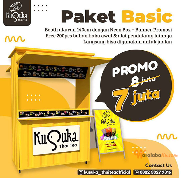 Franchise Peluang Usaha Minuman Teh | Kusuka Thai Tea