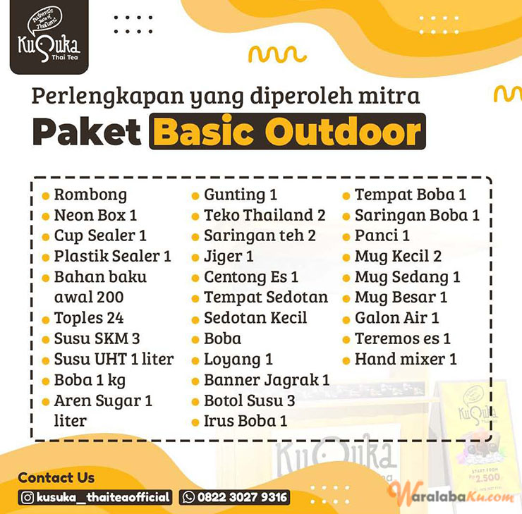 Franchise Peluang Usaha Minuman Teh | Kusuka Thai Tea
