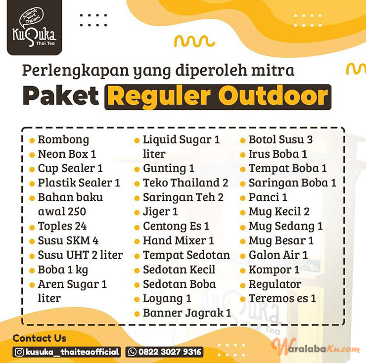 Franchise Peluang Usaha Minuman Teh | Kusuka Thai Tea