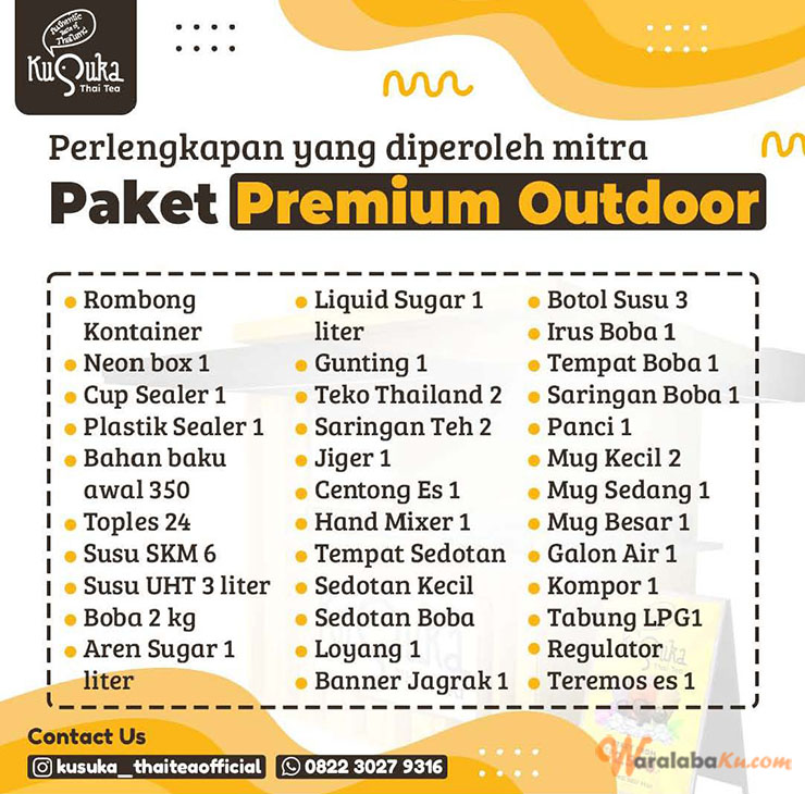 Franchise Peluang Usaha Minuman Teh | Kusuka Thai Tea
