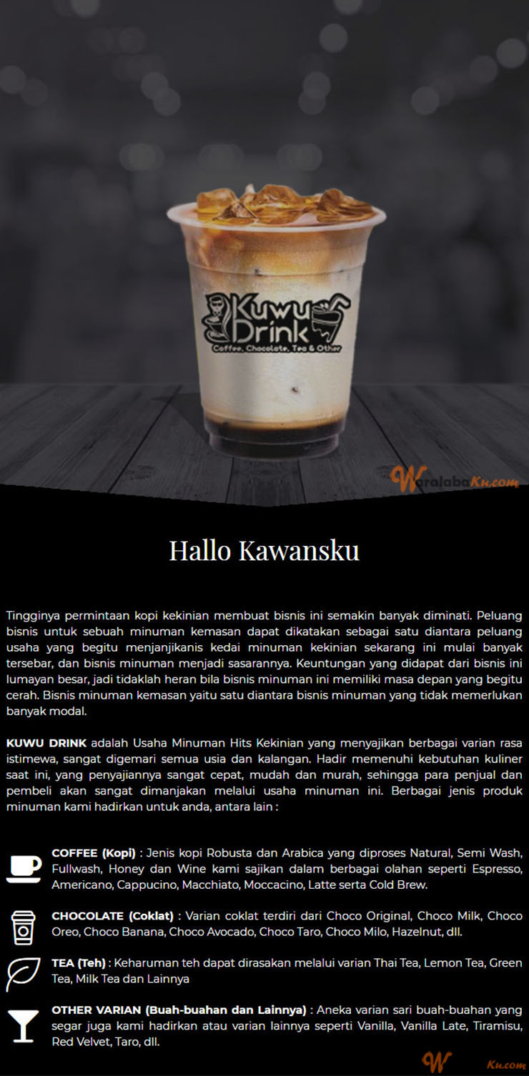 Franchise Peluang Usaha Minuman Kopi ~ Kuwu Drink