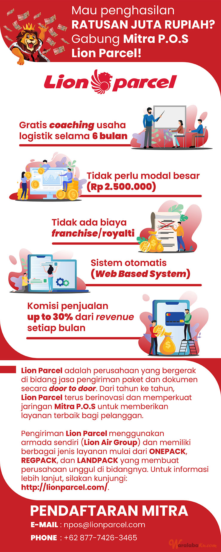 Franchise Lion Parcel ~ Peluang Bisnis Agen Jasa Pengiriman & Kurir Paket Dokumen