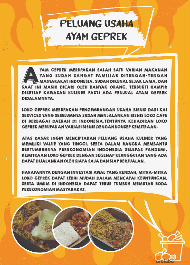 Franchise Peluang Usaha Makanan Ayam Geprek | Loko Geprek