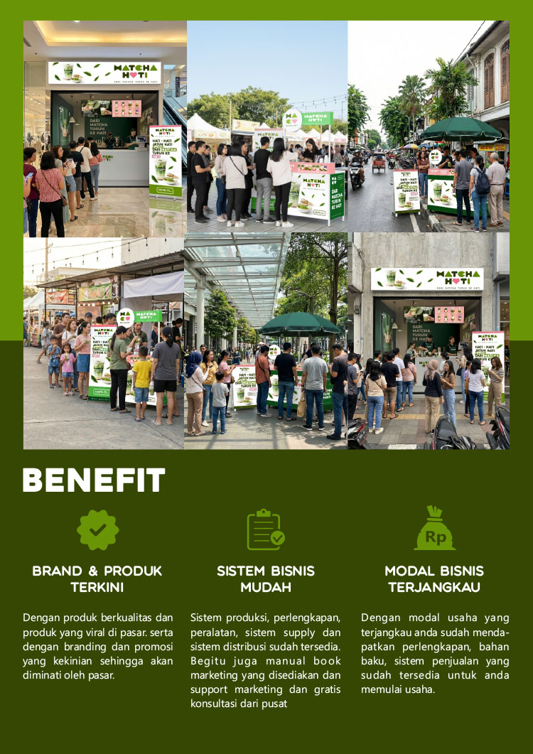 Kemitraan / Peluang Bisnis Matcha Kekinian Matcha Hati Kemitraan / Peluang Bisnis Matcha Kekinian Matcha Hati