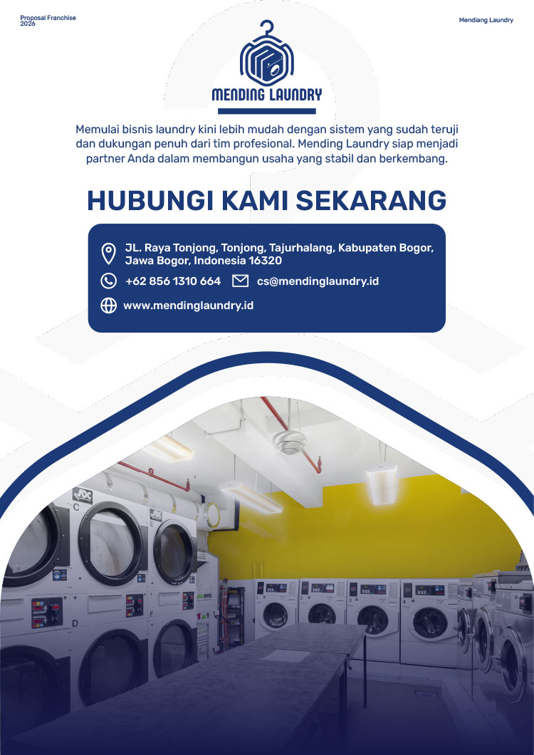 Kemitraan / Peluang Bisnis Laundry Self Service Mending Laundry Kemitraan / Peluang Bisnis Laundry Self Service Mending Laundry
