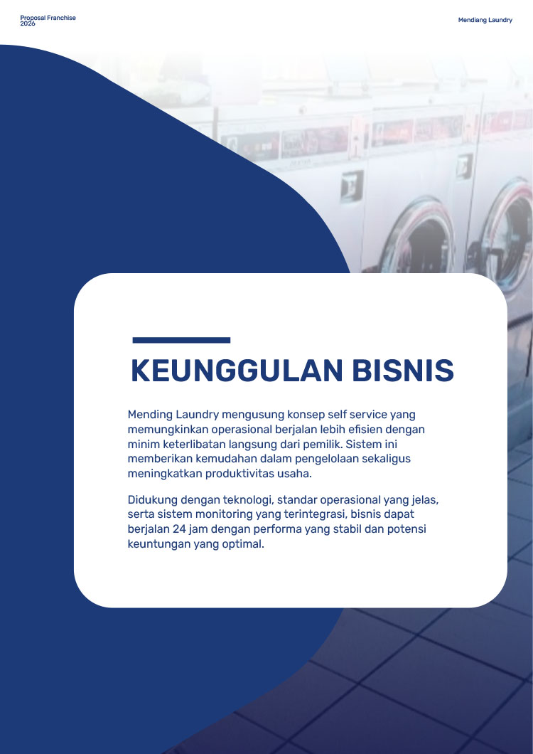 Kemitraan / Peluang Bisnis Laundry Self Service Mending Laundry Kemitraan / Peluang Bisnis Laundry Self Service Mending Laundry