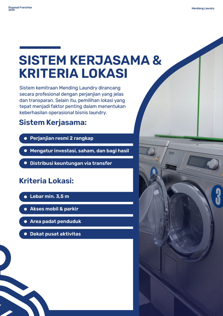 Kemitraan / Peluang Bisnis Laundry Self Service Mending Laundry Kemitraan / Peluang Bisnis Laundry Self Service Mending Laundry