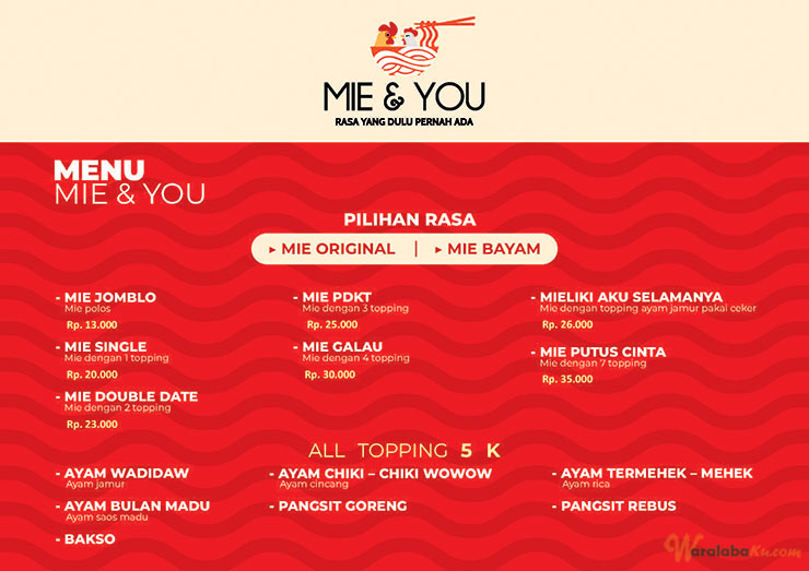 Franchise Peluang Usaha Makanan Mie & You X Verrell Bramasta