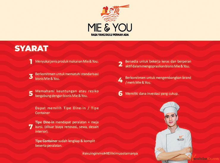 Franchise Peluang Usaha Makanan Mie & You X Verrell Bramasta