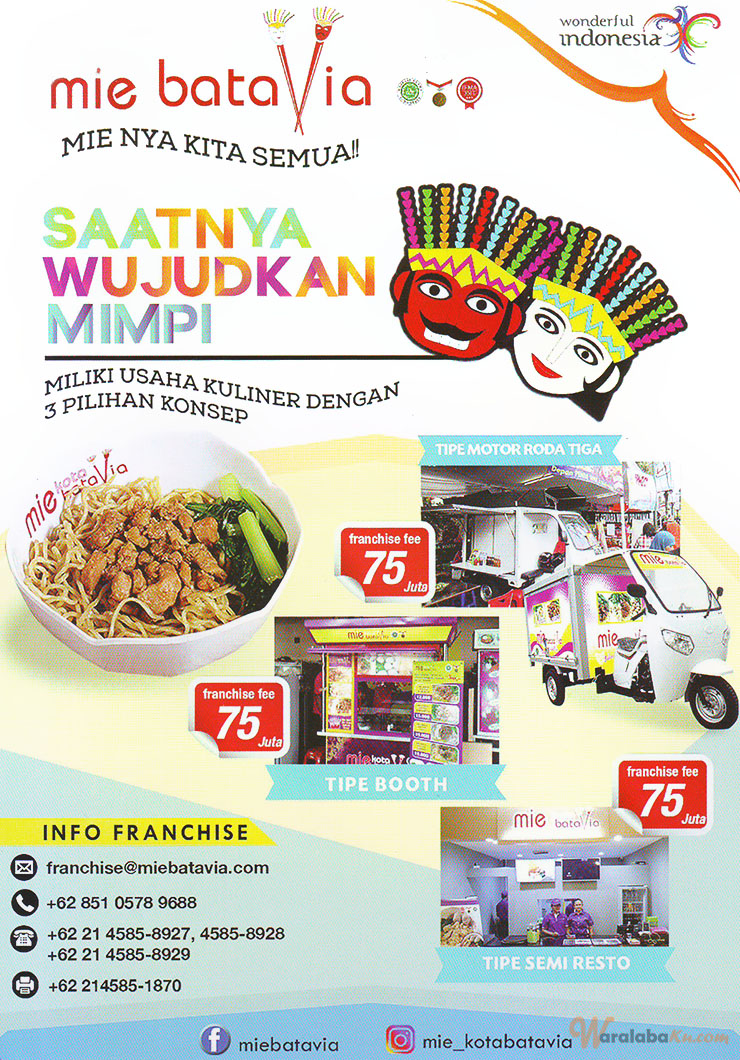 Franchise Mie Kota Batavia ~ Peluang Bisnis Resto & Foodcourt Bakmi