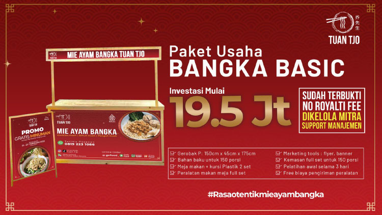 Kemitraan / Peluang Bisnis Mie Ayam Bangka Tuan Tjo